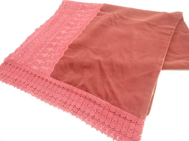 ビロードレース花模様ショール